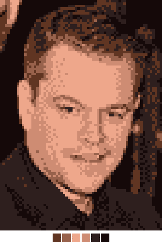 Matt Damon Stickmuster Kreuzstich – kostenlos!
